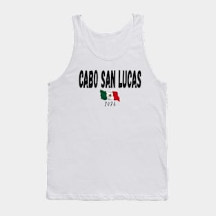 Cabo San Lucas Souvenir 2024 Vacation Trip Mexico Travel Flag Group Tank Top